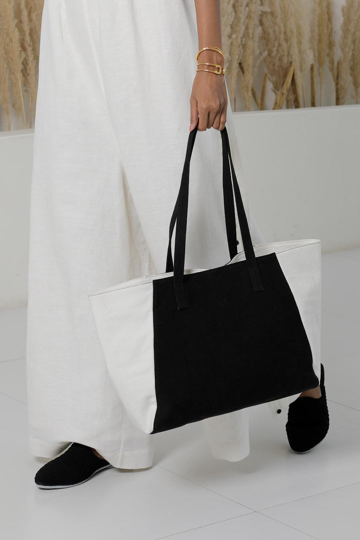Shiro Kuro Colour Block Tote Bag