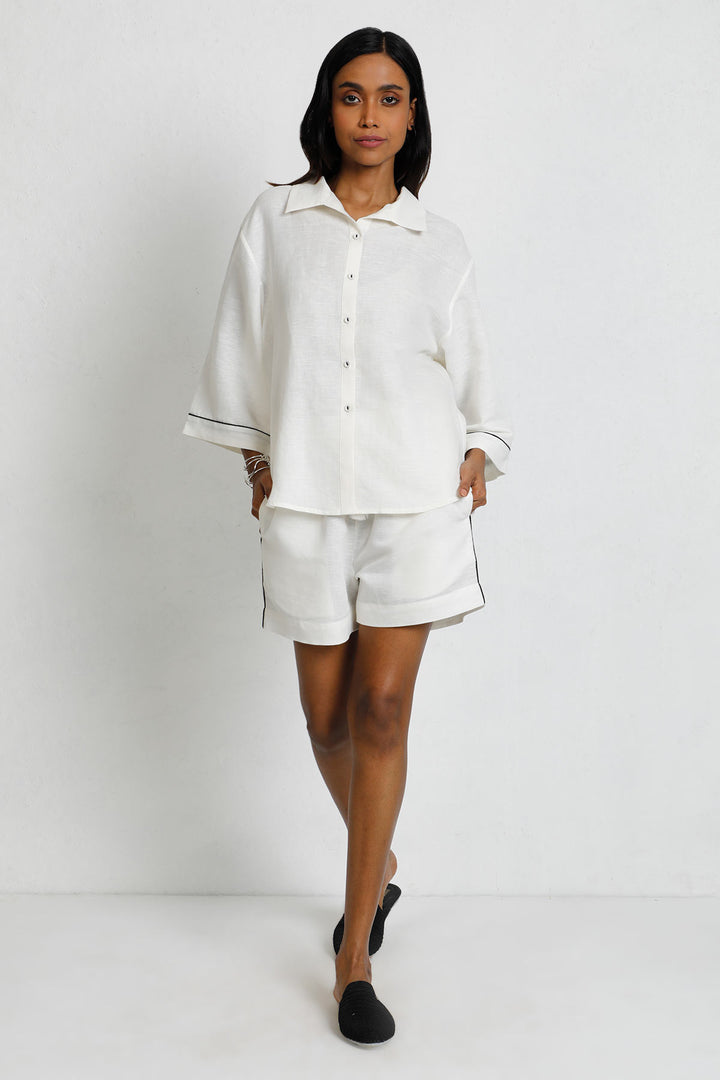 SHIRO KURO BUTTON DOWN SHIRT