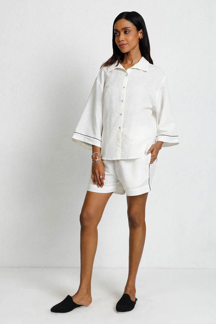 SHIRO KURO BUTTON DOWN SHIRT