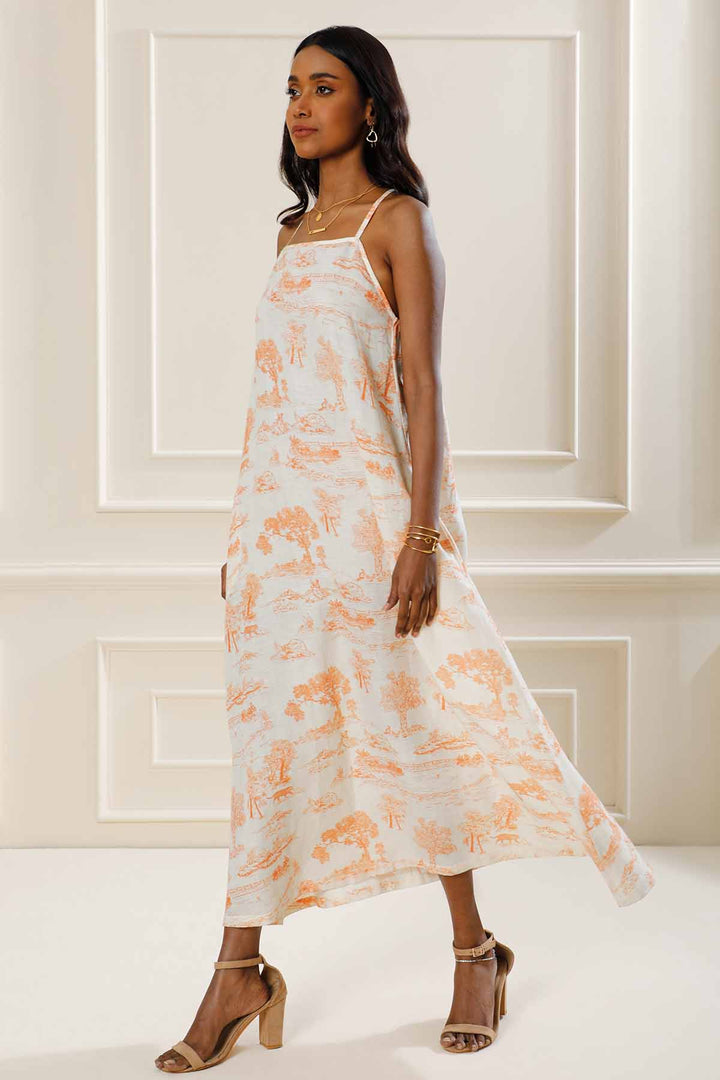 SIENNA TOILE CROSS-BACK DRESS