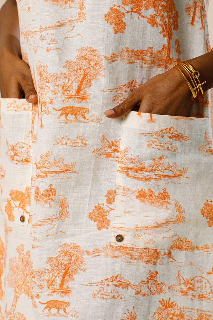 SIENNA TOILE PRINTED MINI DRESS