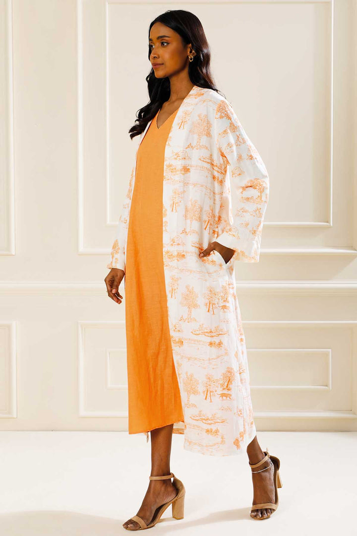 SIENNA TOILE PRINTED OVERLAY