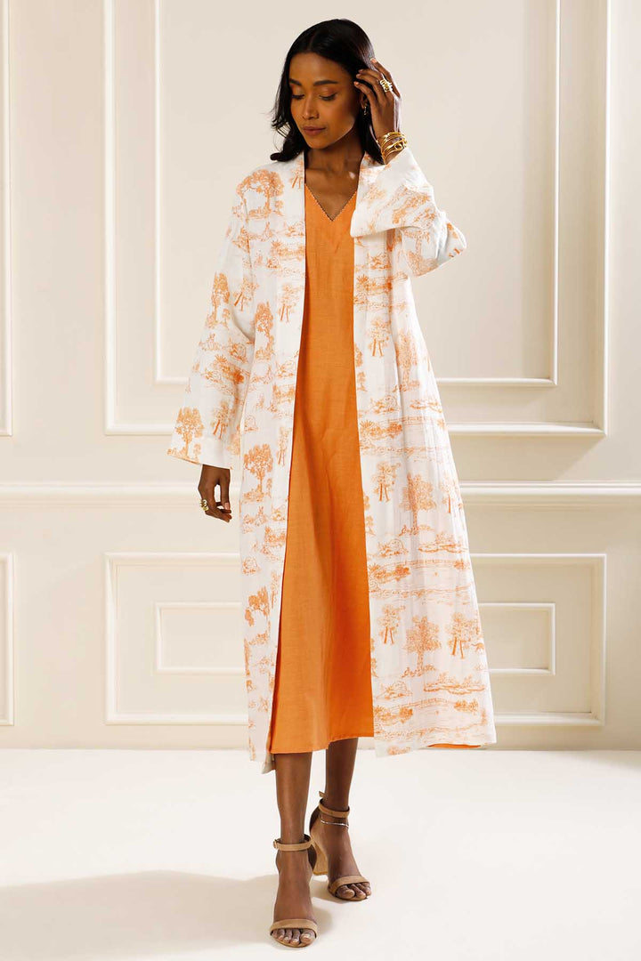 SIENNA TOILE PRINTED OVERLAY