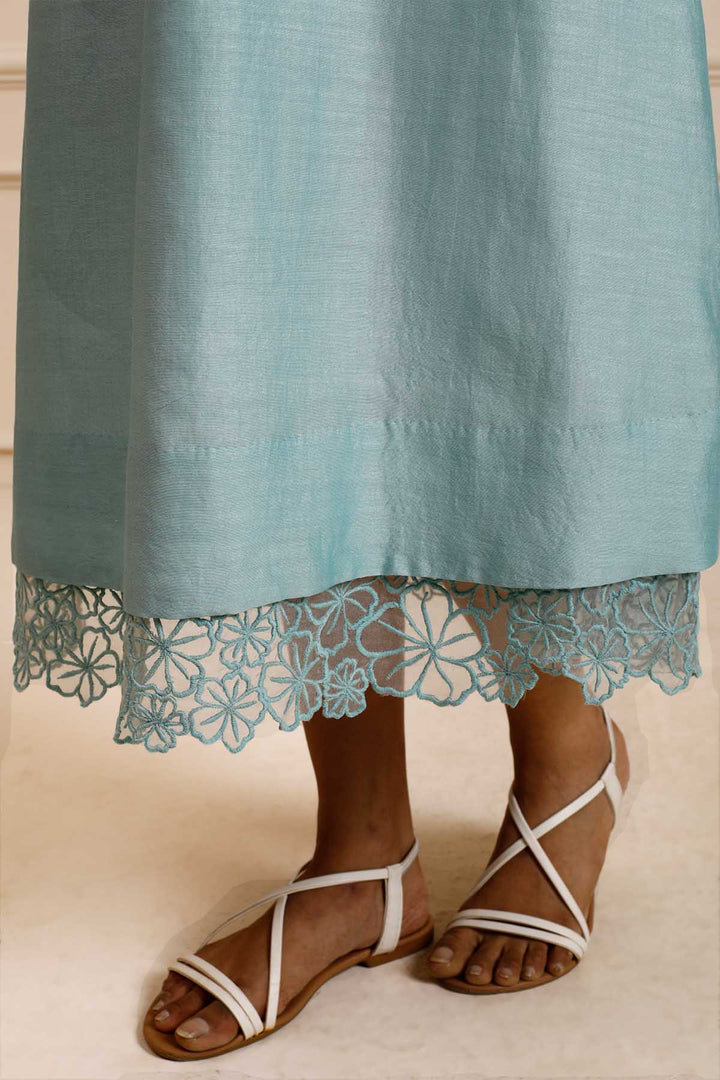 Summer Aqua Midi Dress