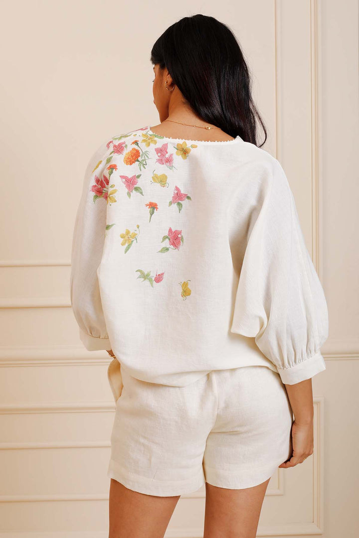 Summer Printed Kimono Top