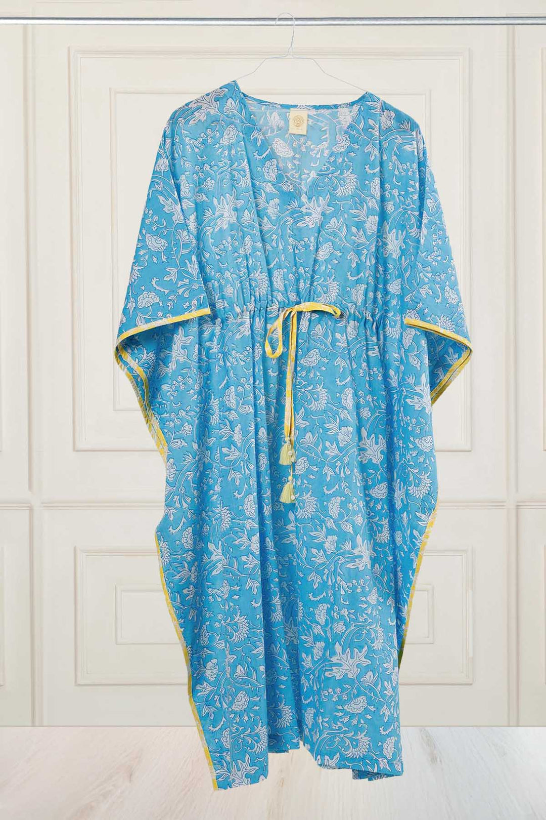 Blue Sangria Floral Kaftan
