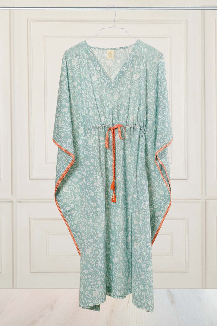 Sage Sangria Floral Kaftan