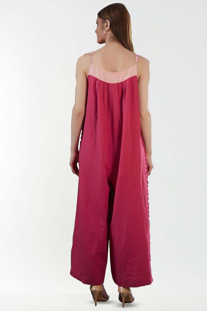 Blush Side Button Jumpsuit