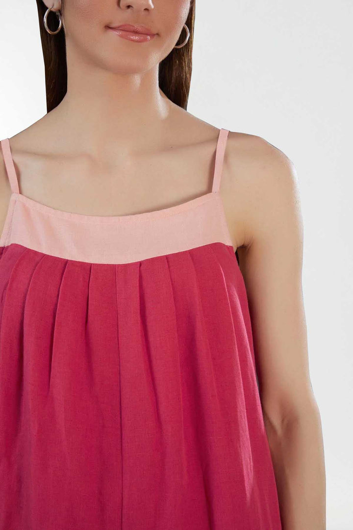 Blush Side Button Jumpsuit