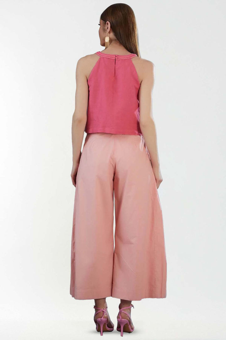 Blush Side Pleated Pants