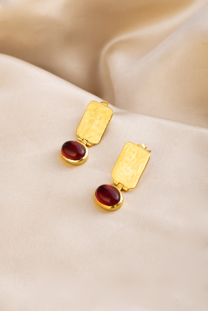 The Red Artemis Earrings