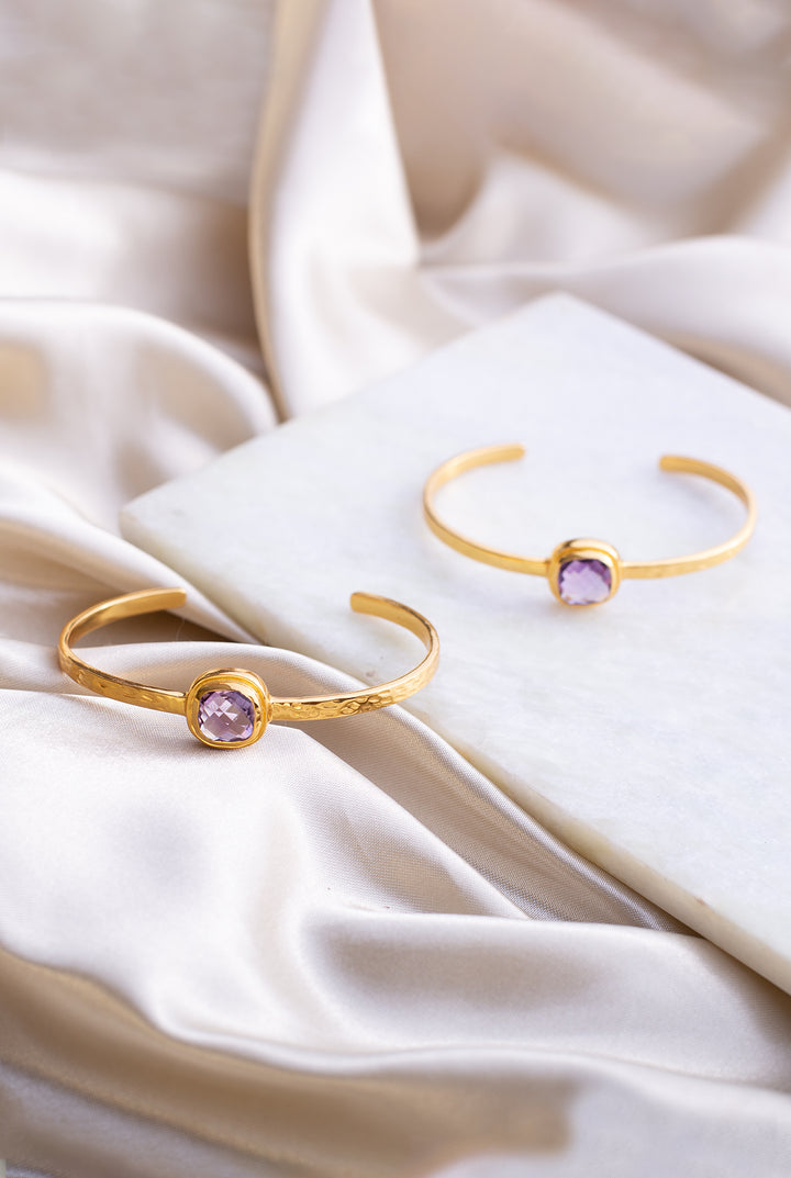 The Amethyst Drop Bracelet