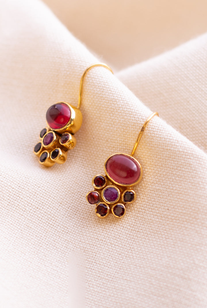 The Mystical Ruby Earrings