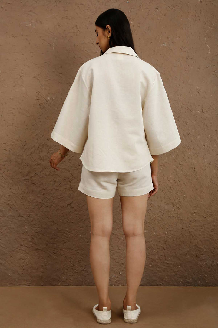 Terra Button Down Boxy Shirt