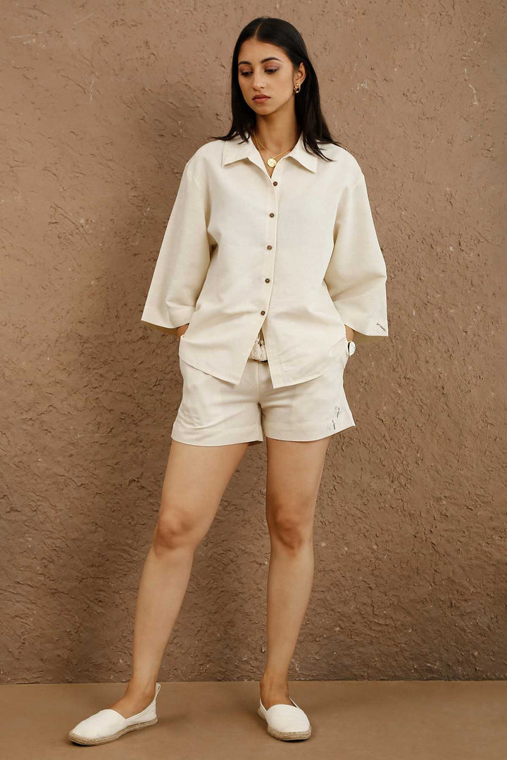 Terra Button Down Boxy Shirt