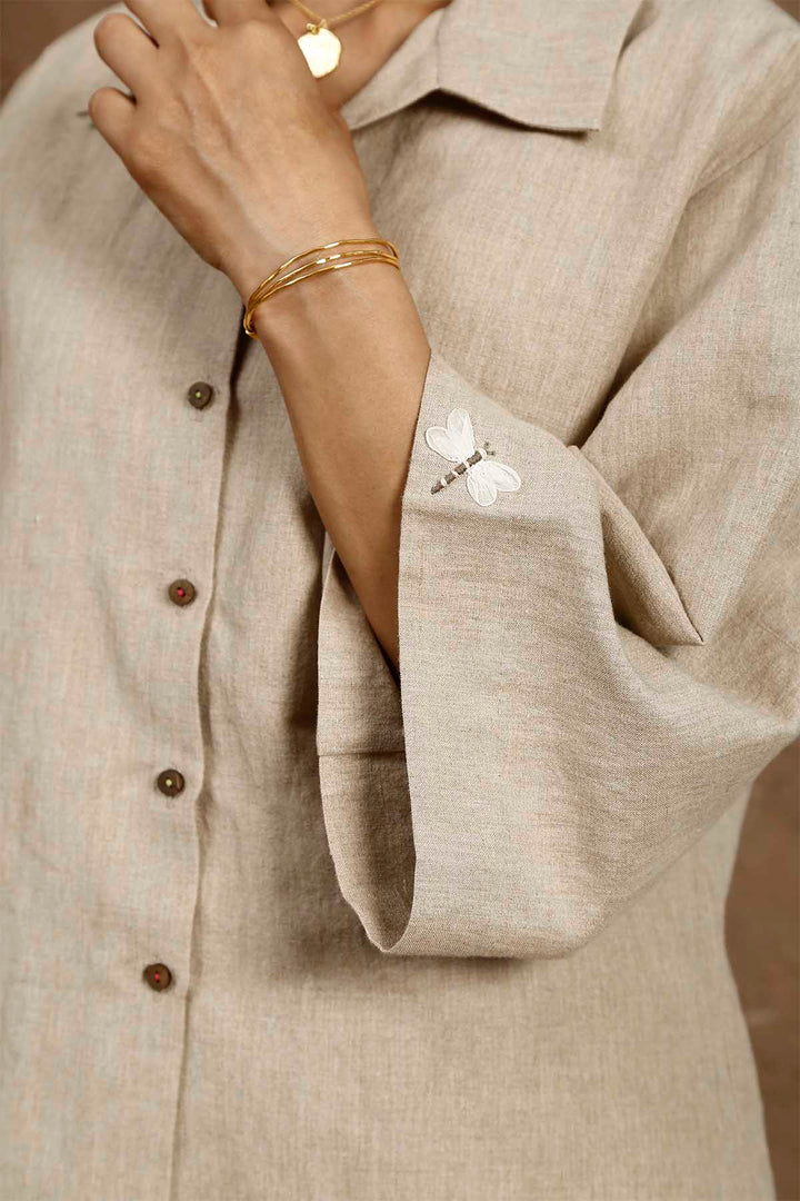 Terra Button Down Boxy Shirt