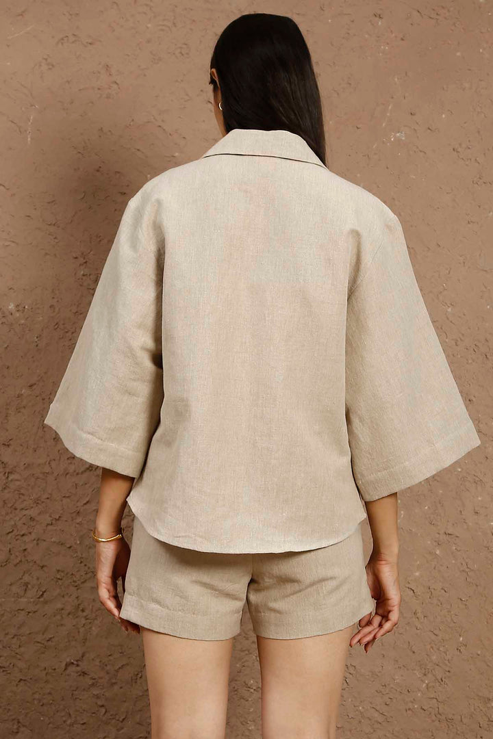 Terra Button Down Boxy Shirt