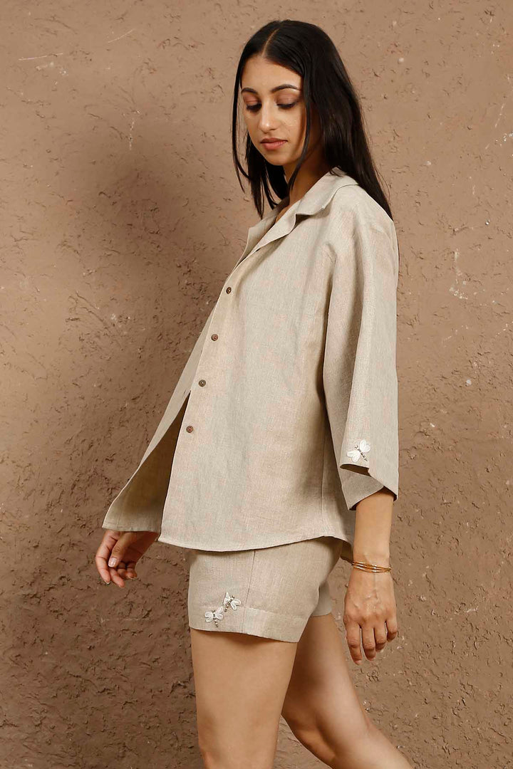 Terra Button Down Boxy Shirt