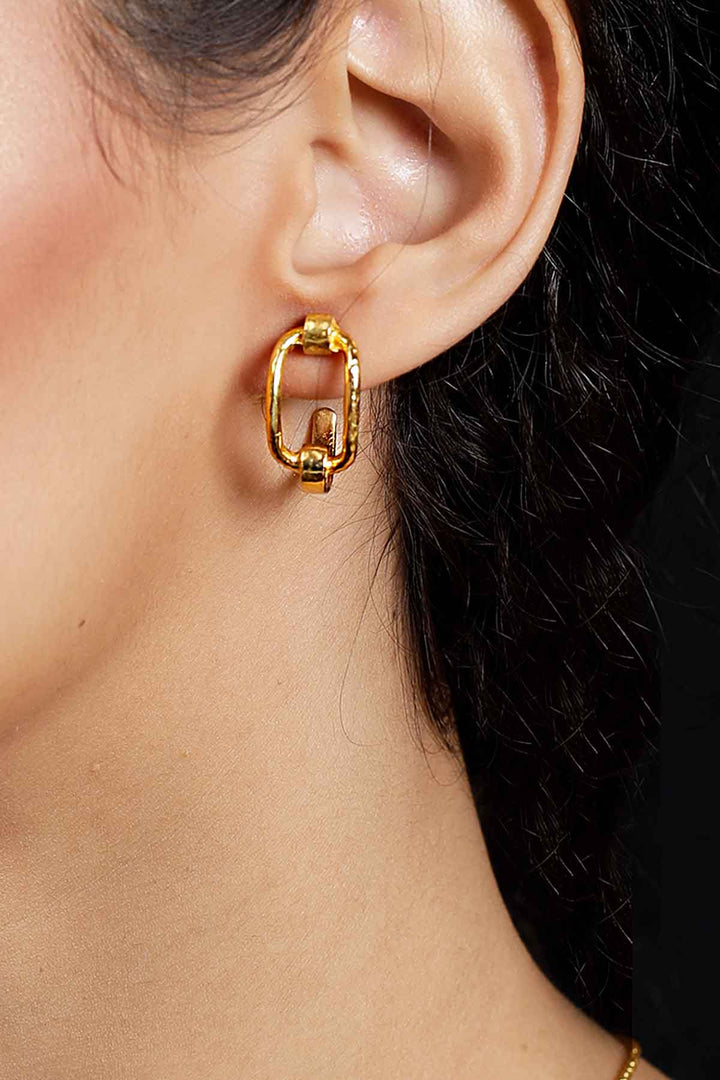 The Golden Twist Earrings
