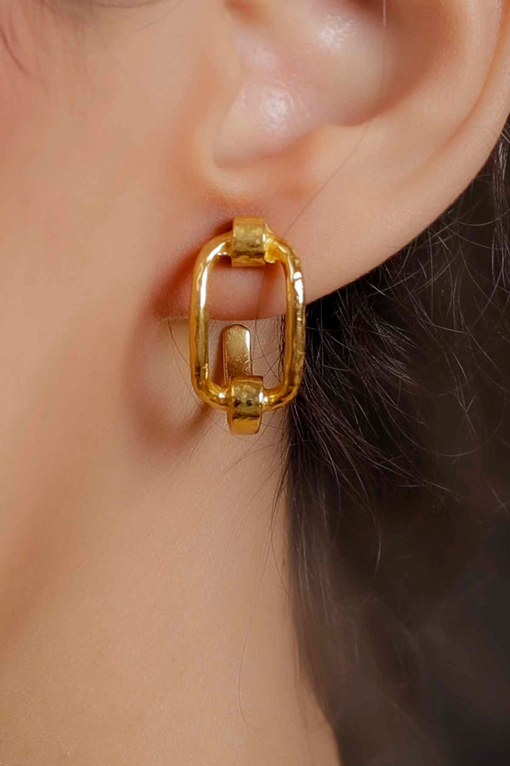 The Golden Twist Earrings