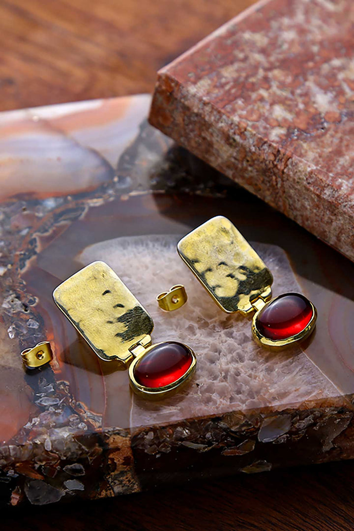 The Red Artemis Earrings