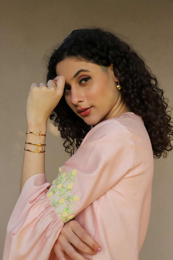 April Pink Short Dress
