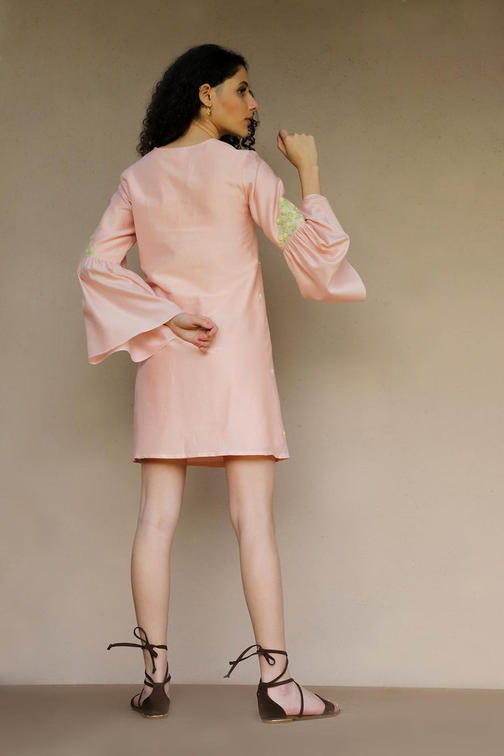 April Pink Short Dress