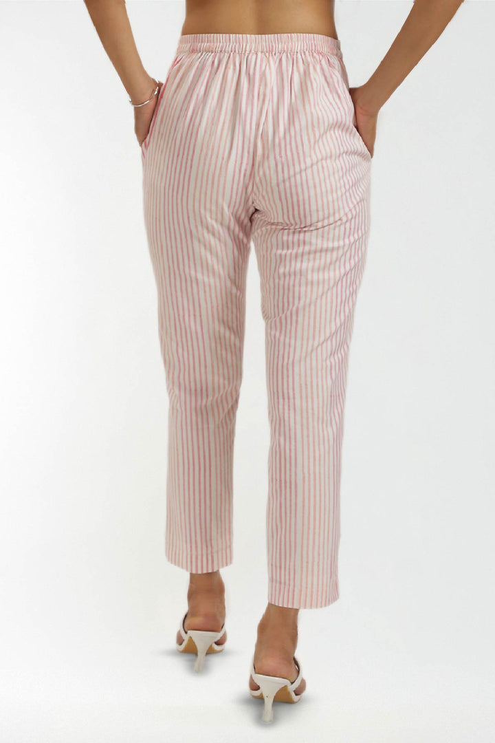 Aria Pink Tapered Pants