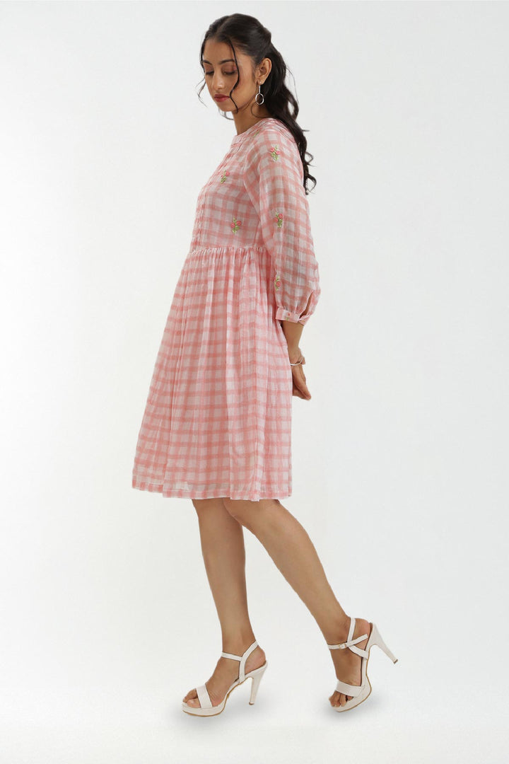 Aria Pintuck Detail Dress