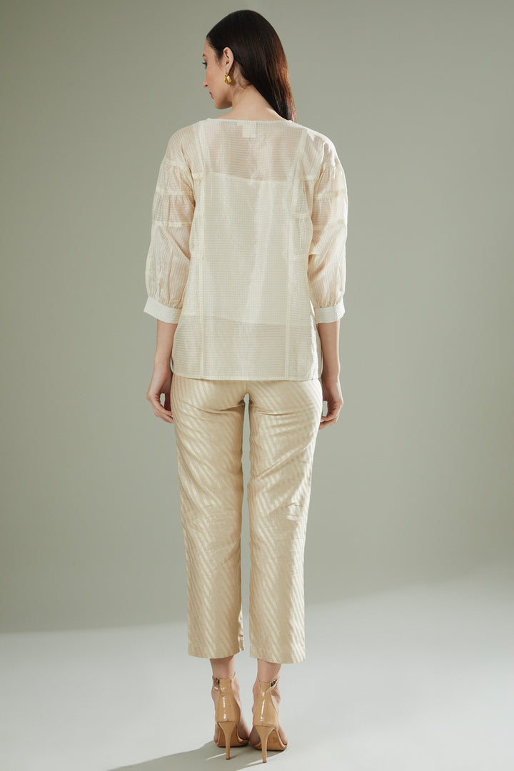 Gilded Button Down Top