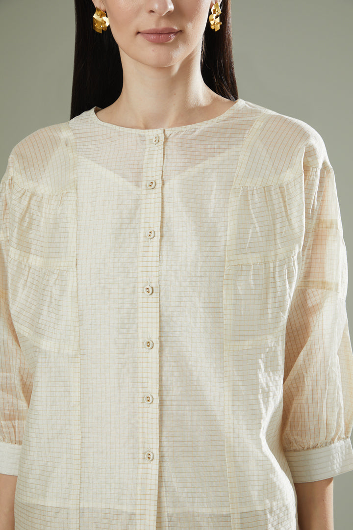 Gilded Button Down Top