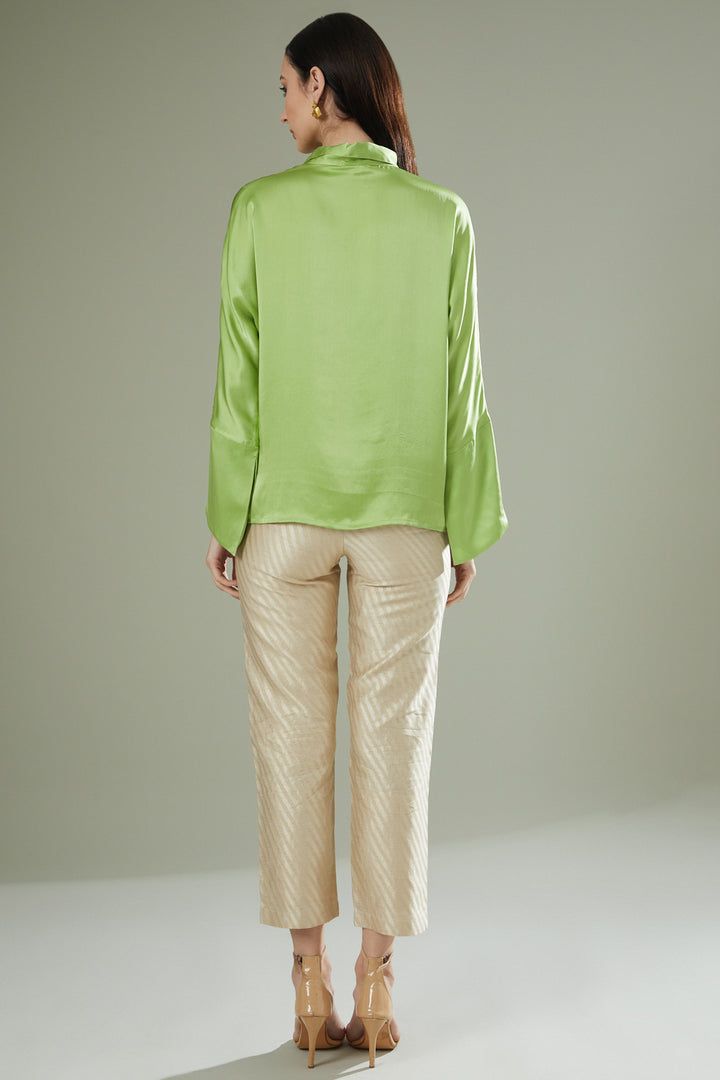 Emerald Fusion Placket Top