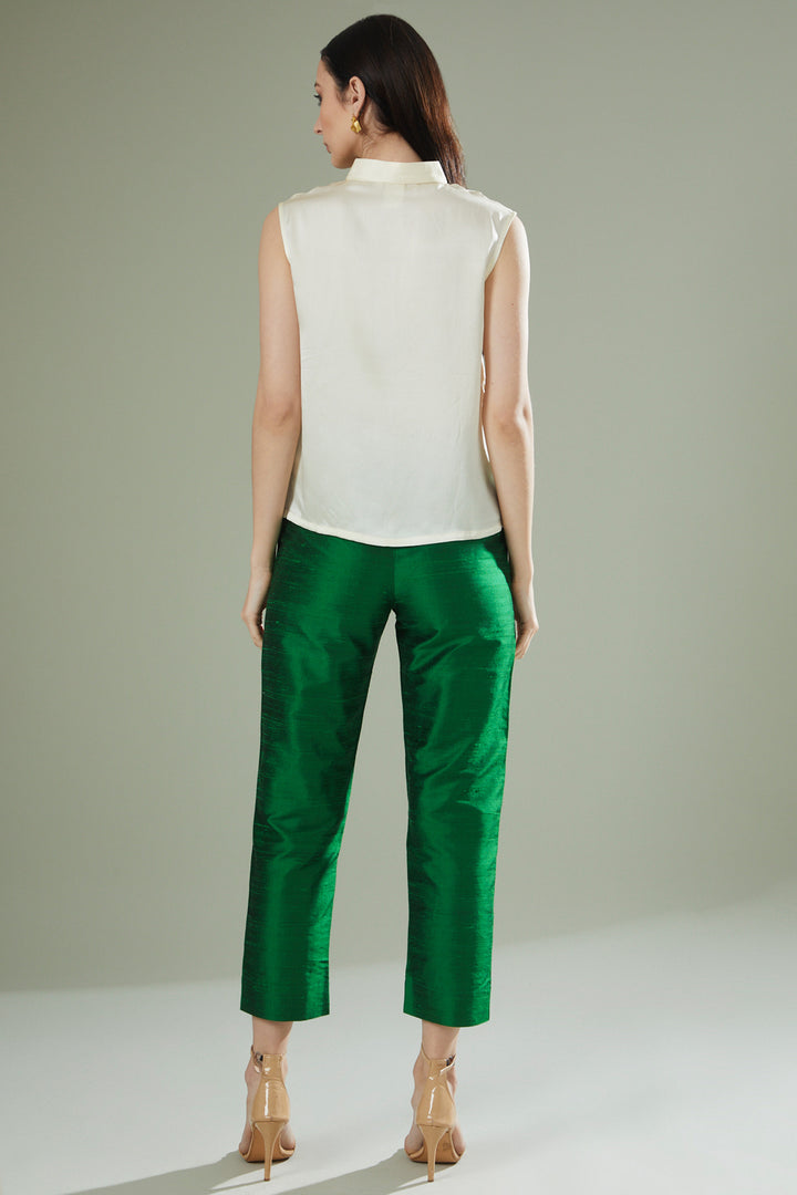 Gilded Placket Sleeveless Top