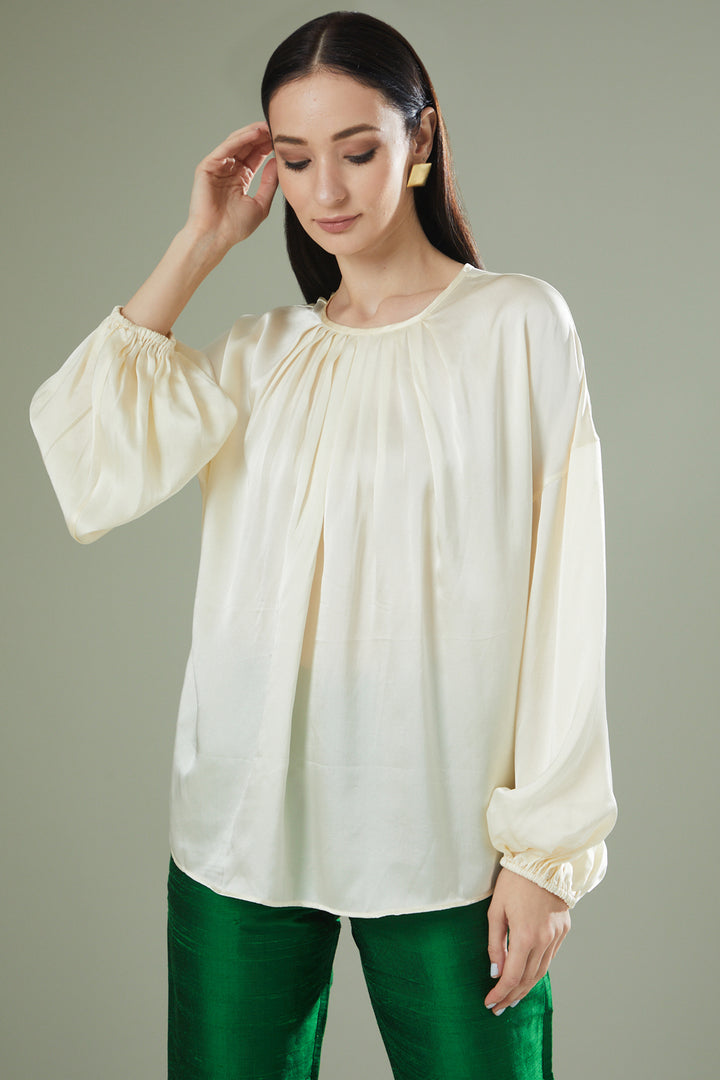 Gilded Round Neck Top