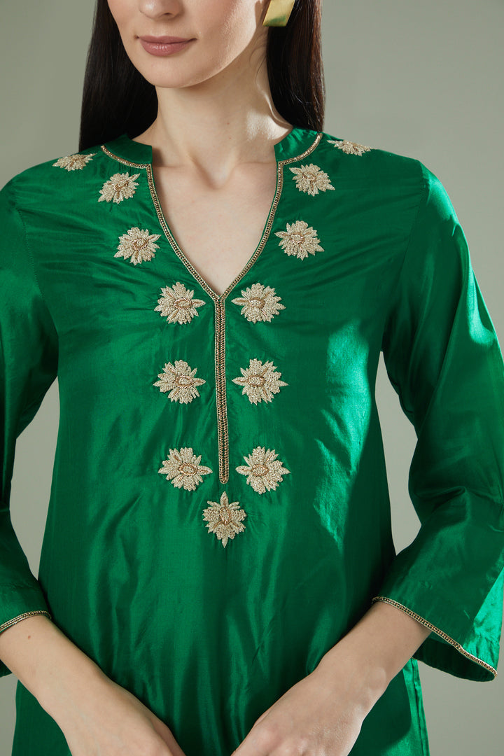 Emerald Fusion Long Kurta