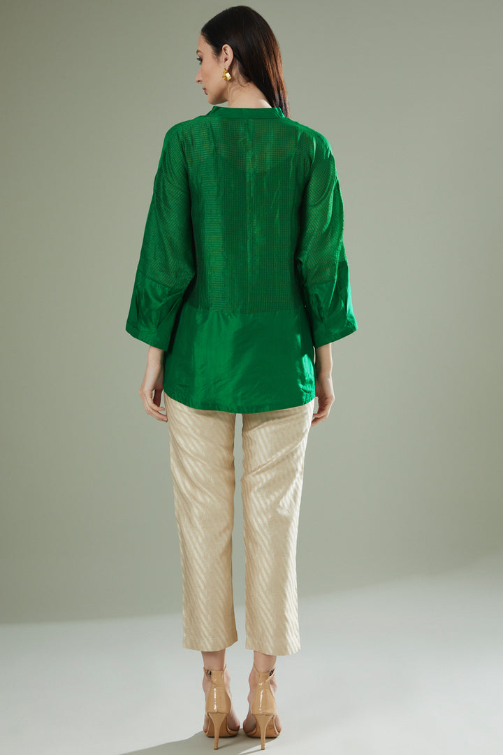 Emerald Fusion V-neck Top