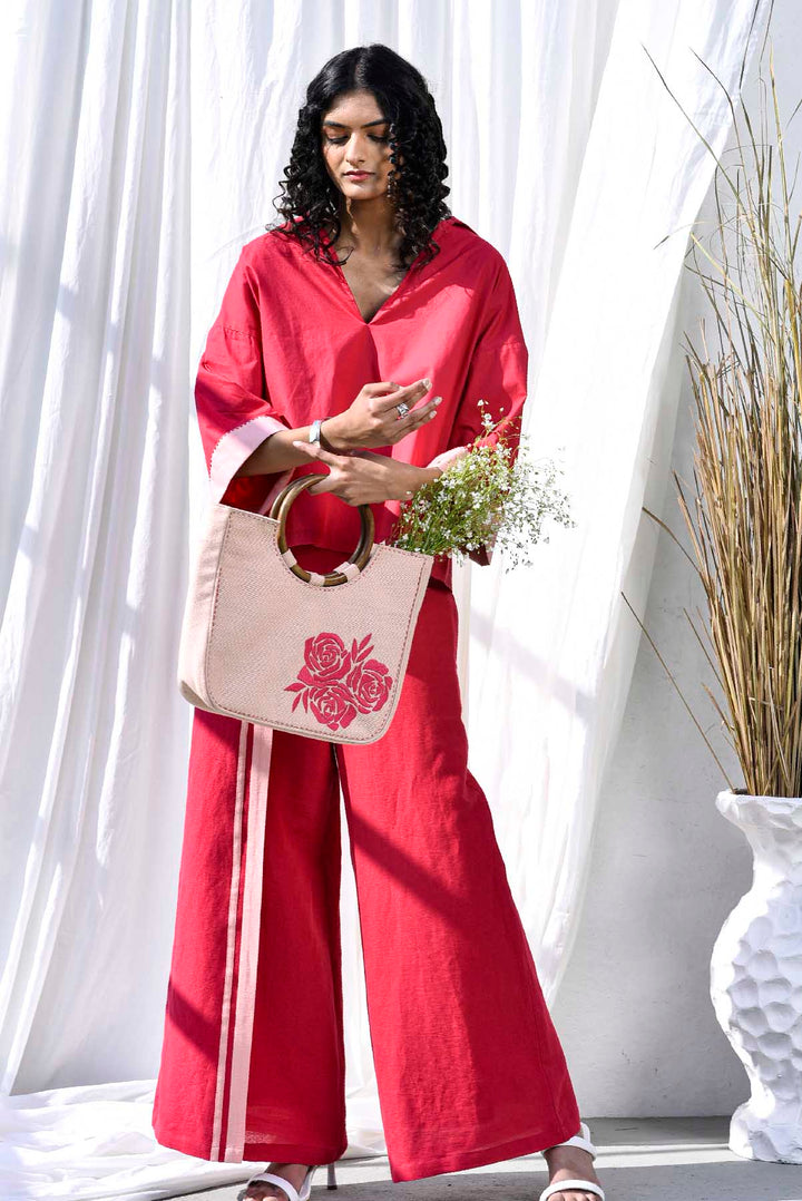 Blush Embroidered Bag