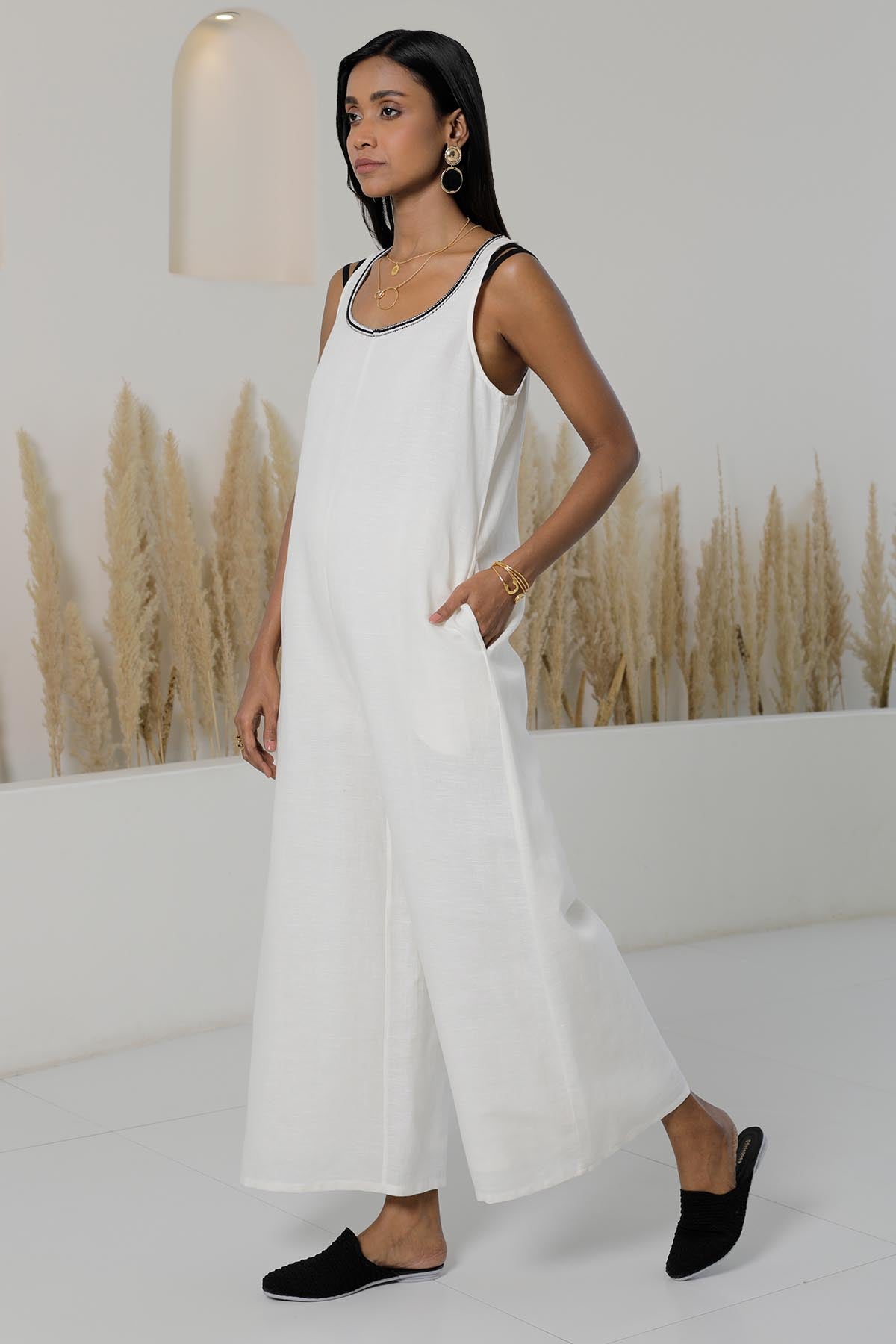 Shiro Kuro Scoop Neck Jumpsuit