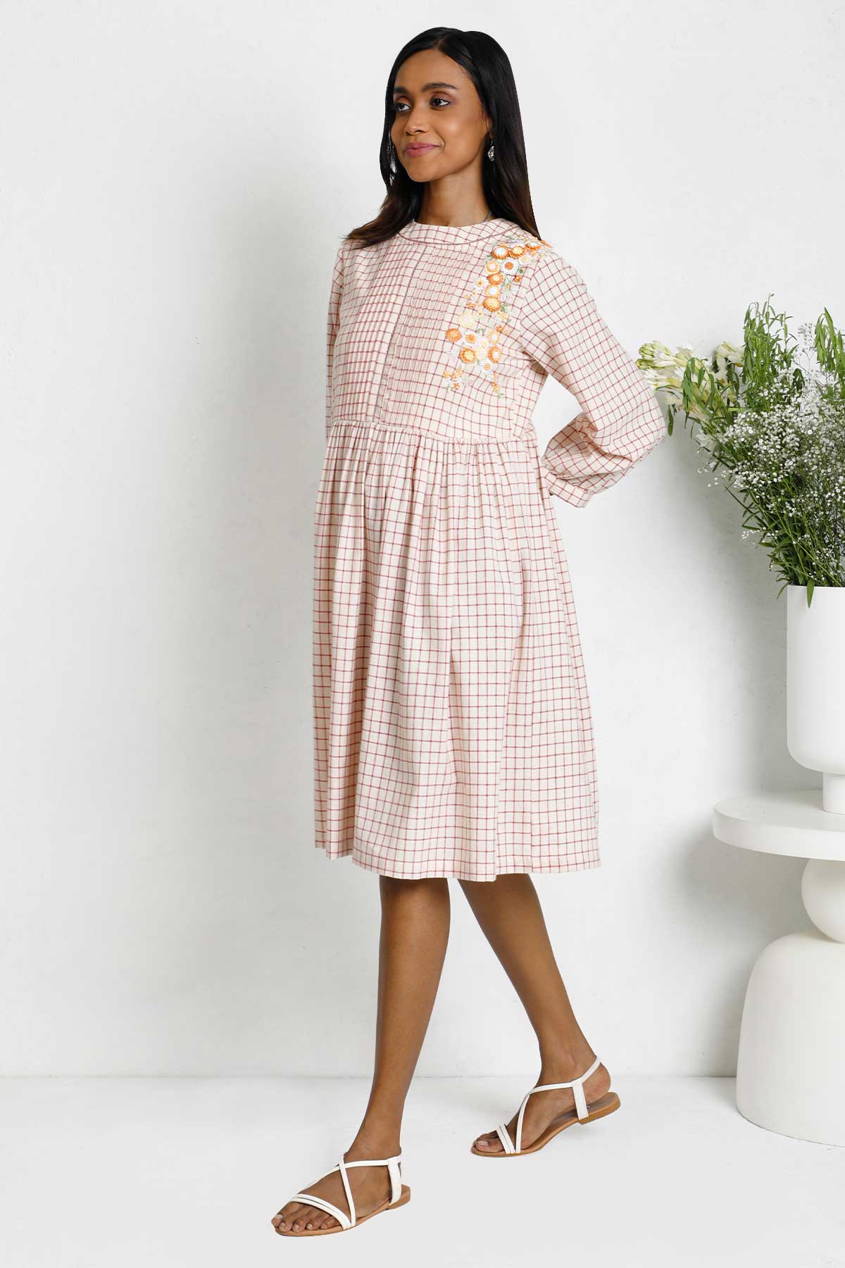 NOSTALGIA 2.0 PINTUCK DETAIL DRESS
