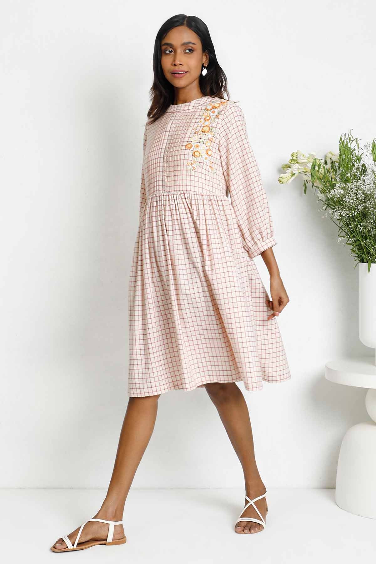 NOSTALGIA 2.0 PINTUCK DETAIL DRESS