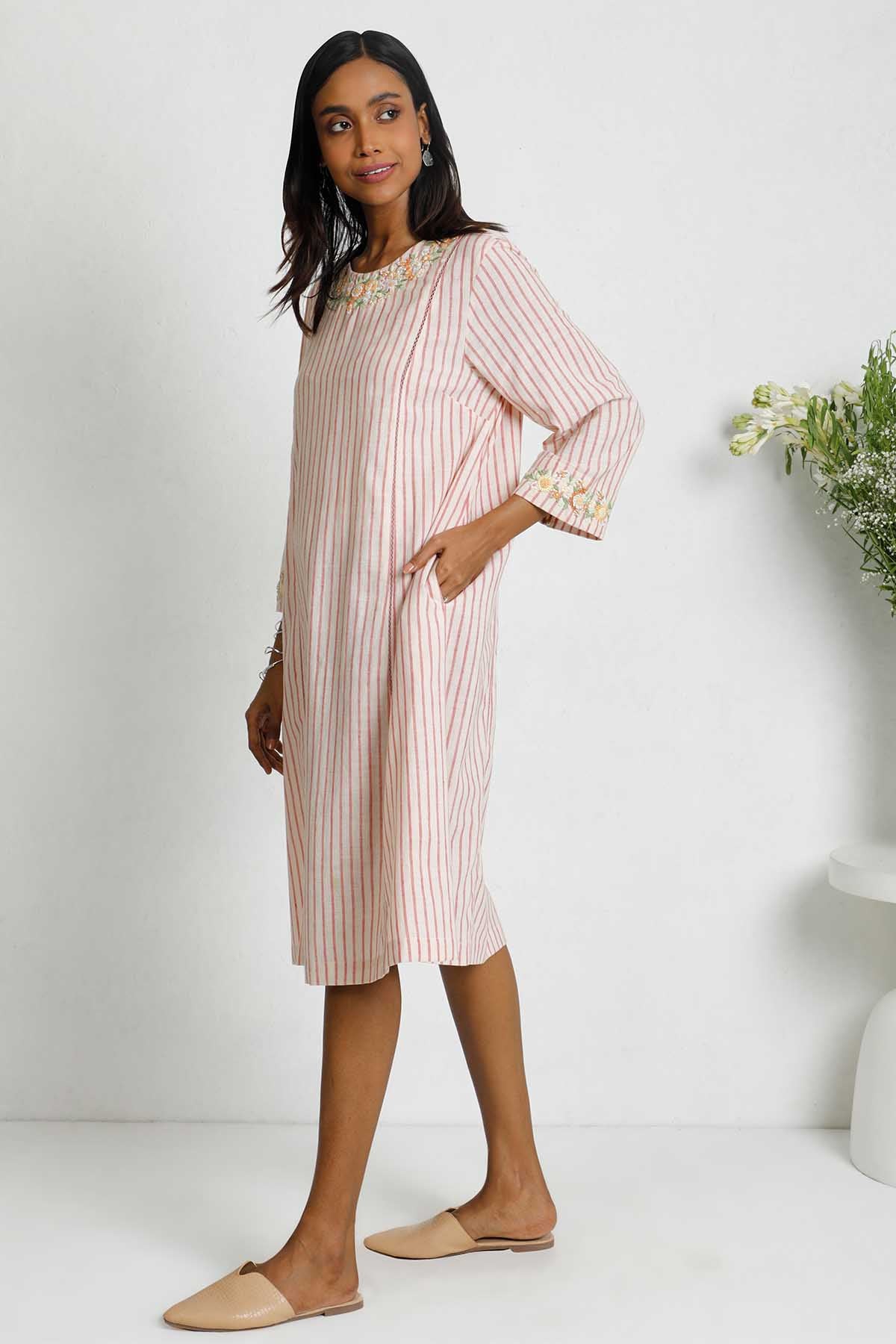 NOSTALGIA 2.0 STRIPED DRESS