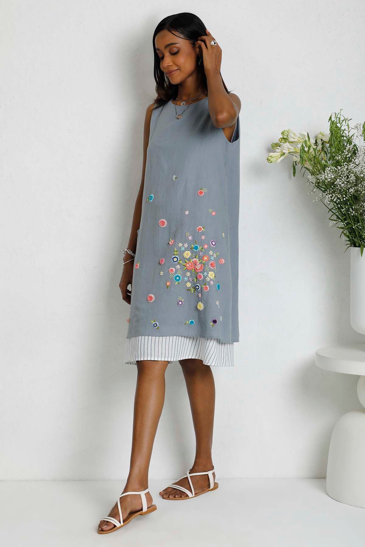 NOSTALGIA DOUBLE LAYER DRESS