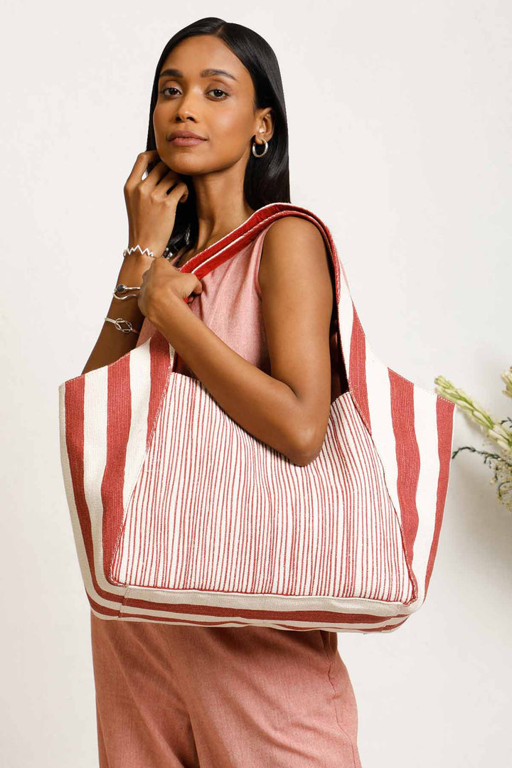 NOSTALGIA 2.0 STRIPE TOTE