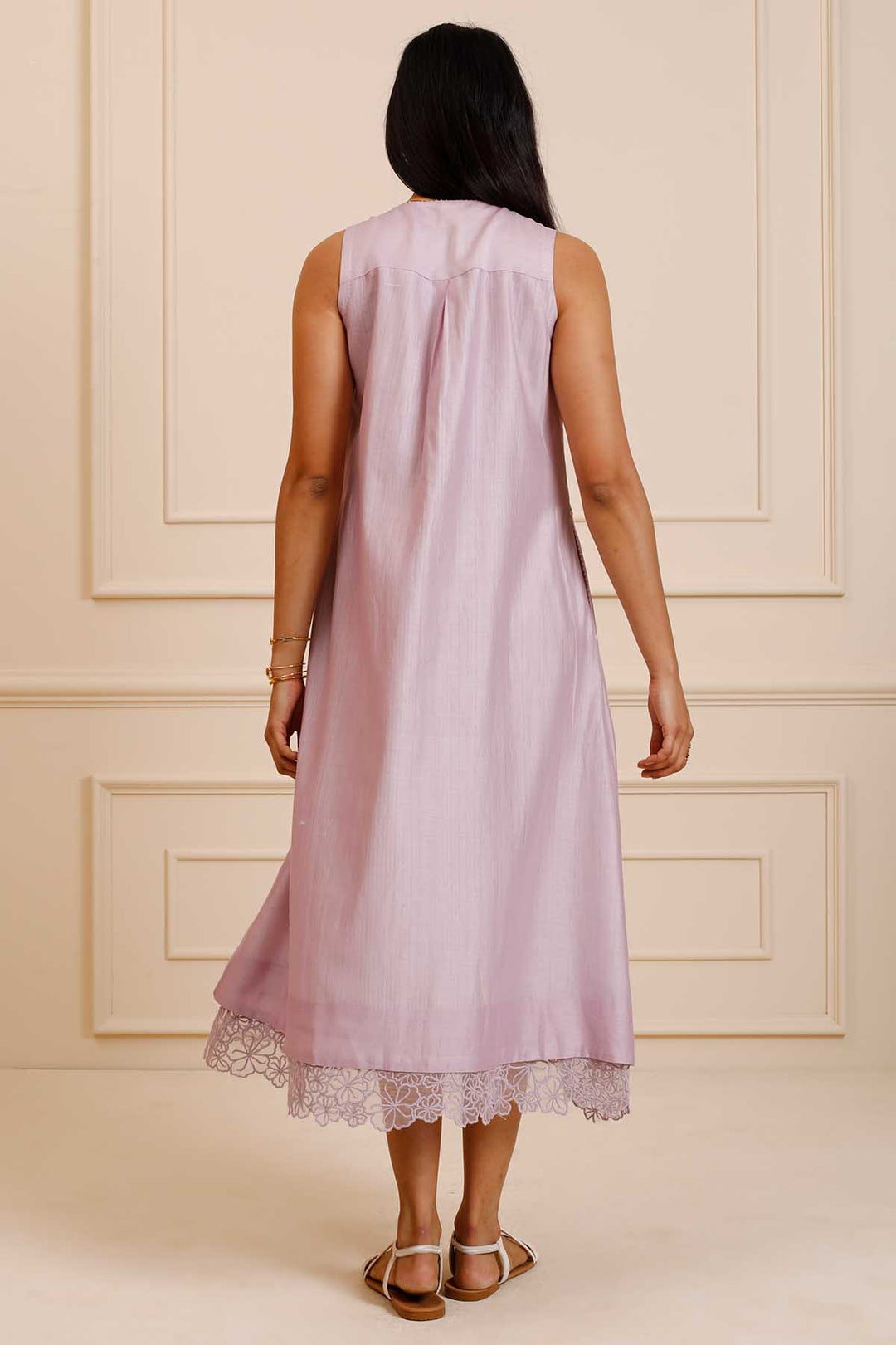 Summer Lavender Midi Dress