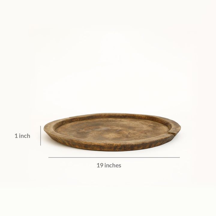 Natural Wood Vintage Tray - 07