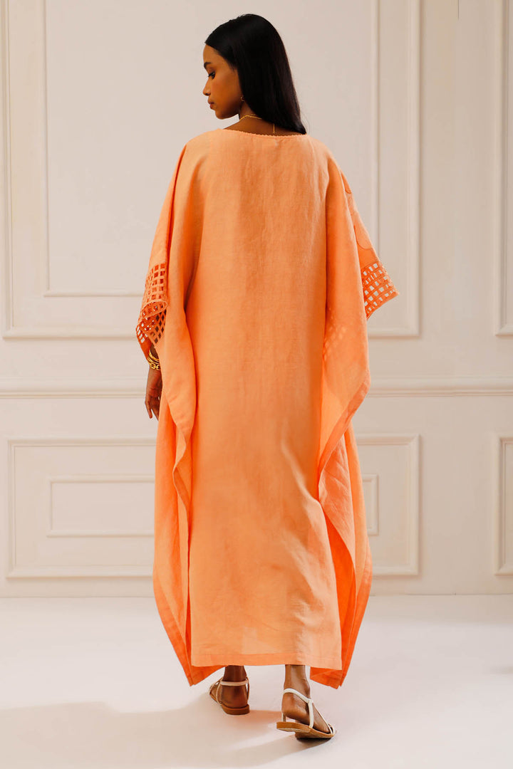 FLEUR TANGERINE KAFTAN