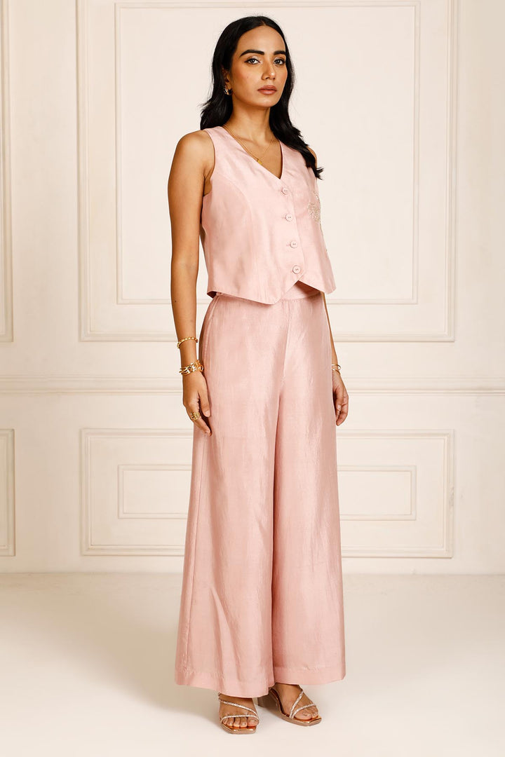 Theia 2.0 Wide Leg Pant - Dusty Pink