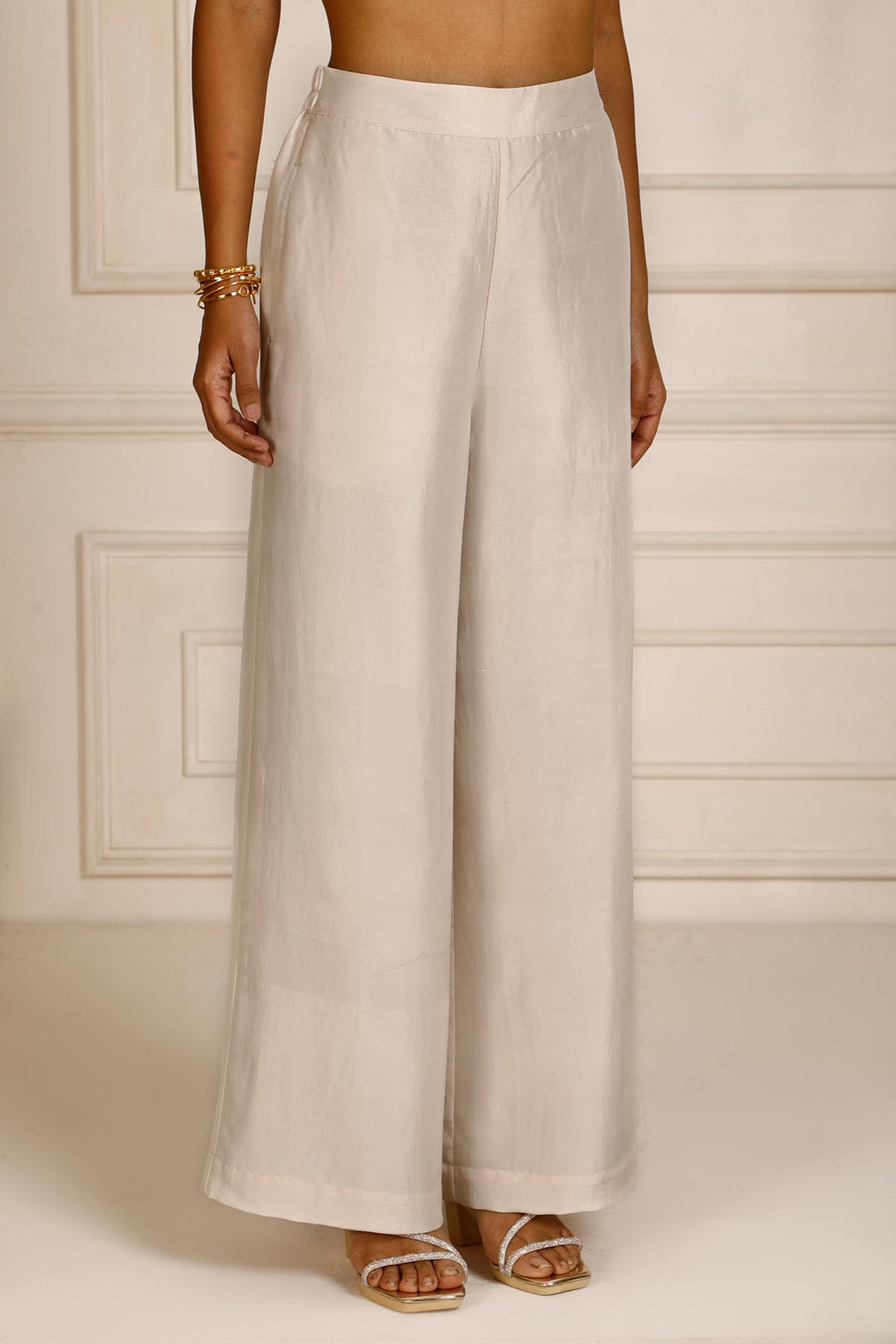 Theia 2.0 Wide Leg Pant - Silver