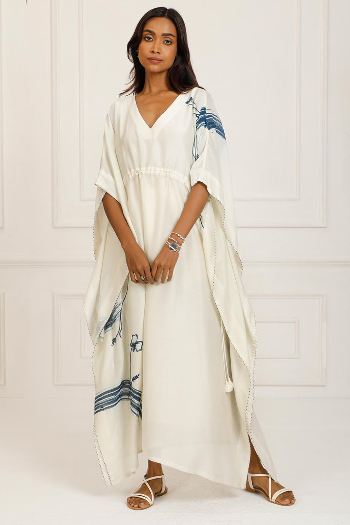 Indigo Kaftan Dress