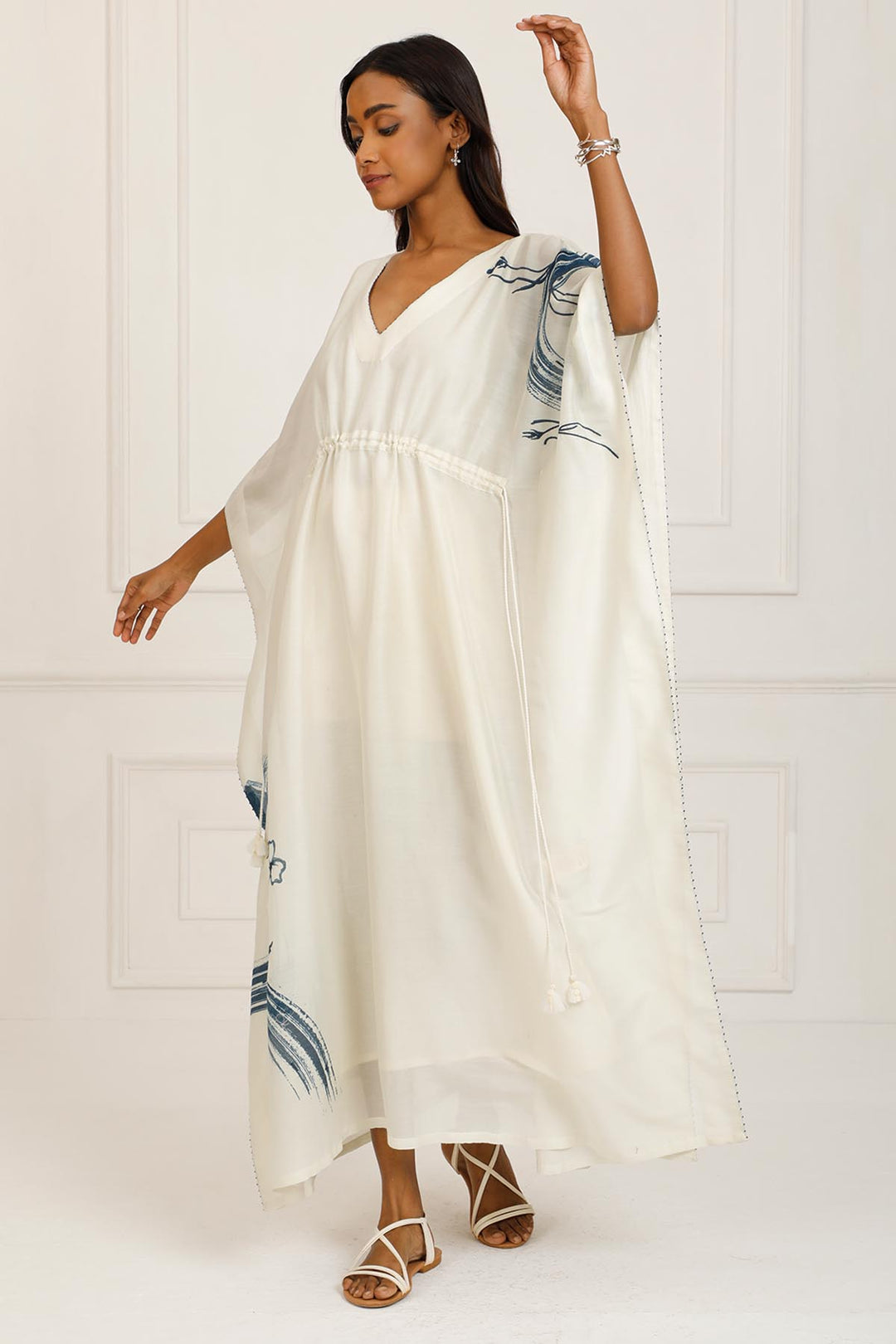 Indigo Kaftan Dress